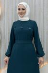 Özün Elbise Petrol Yeşili