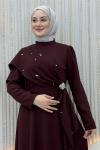 Parıltı Abiye Bordo