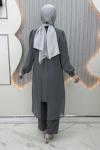 Parlayan Pantolonlu Takım Gri