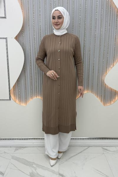 Piraye Hırka Elbise Sütlü Kahve