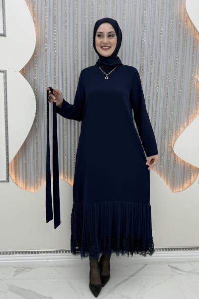 Safir Elbise Lacivert