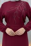 Sare Elbise Bordo