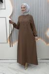 Sare Elbise Kahverengi