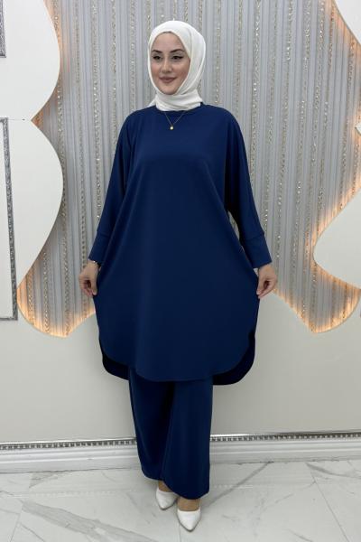 Şehzade pantolonlu takım Lacivert