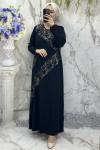 Sivi elbise  Siyah Taş