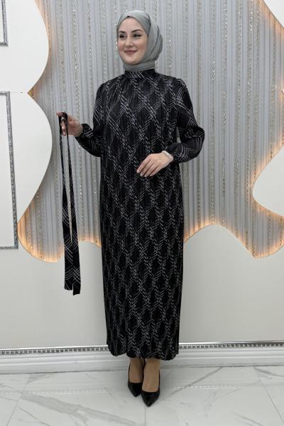 Yaldız Elbise Siyah