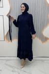 Yelda Elbise Lacivert