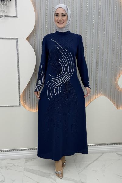 Zerafet Abiye Lacivert