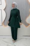 Zerda Pantolonlu Takım Zümrüt