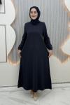Zuhal Elbise Lacivert