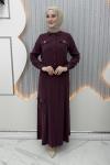 Nazenin Etekli Takım Bordo