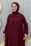 Selvinaz Elbise Bordo