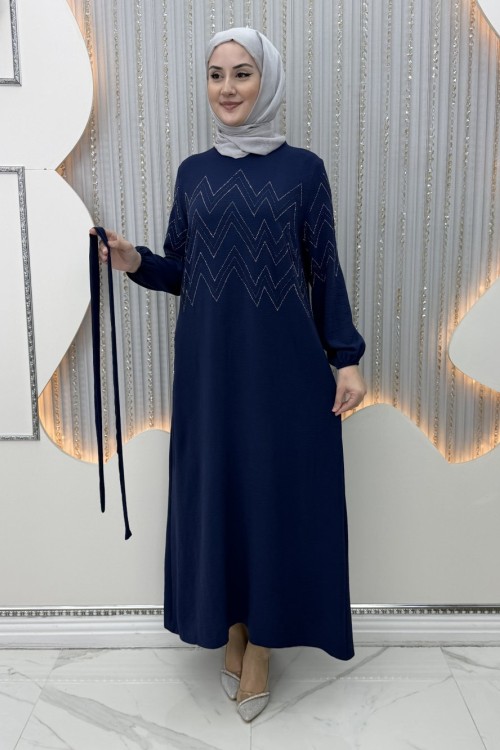 Büşra Elbise Lacivert