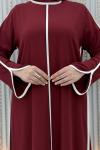 Meryemce Pantolonlu Takım Bordo