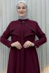 Yarence Pantolonlu Takım Bordo