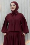 Duru Etekli Takım Bordo