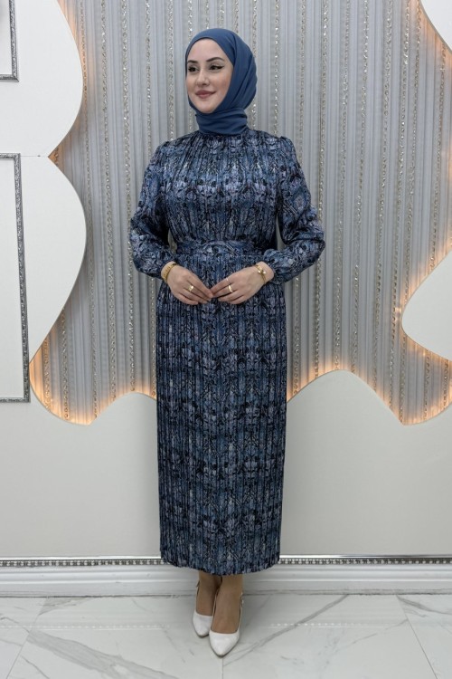 Güzün Elbise Mavi