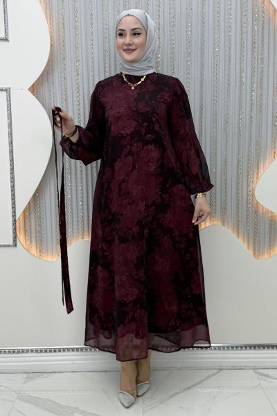 Mercan Elbise Bordo