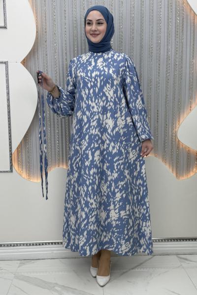 Nazlı Elbise Mavi