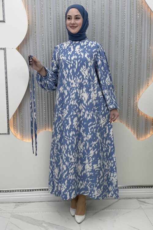 Nazlı Elbise Mavi