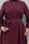 Yeliz Pantolonlu Takım Bordo