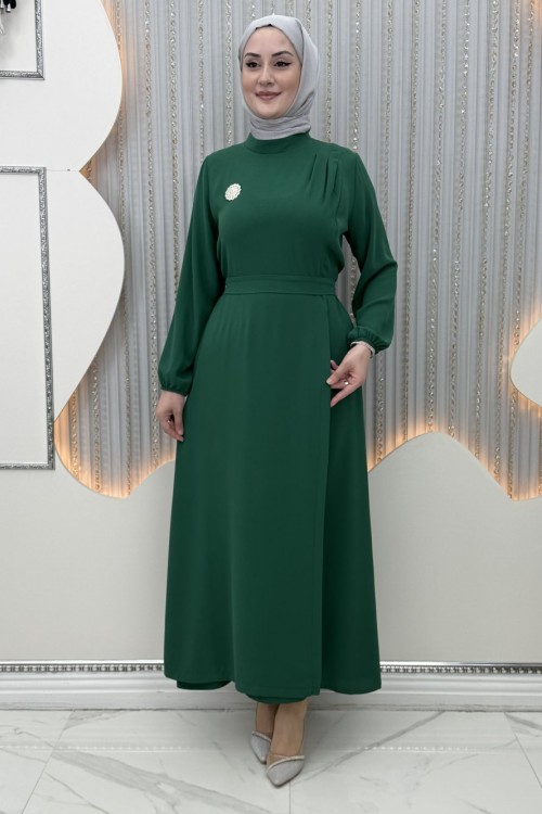 Dilruba Elbise Zümrüt