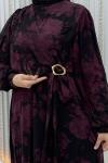 Gece Baharı Elbise Bordo