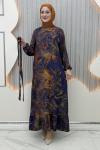 Hülya Elbise Mor