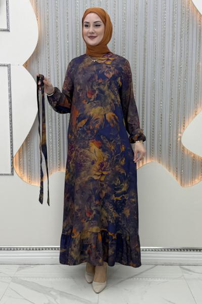 Hülya Elbise Mor