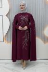 Pelerin Abiye Bordo