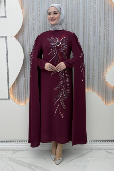 Pelerin Abiye Bordo