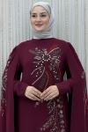 Pelerin Abiye Bordo