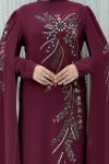 Pelerin Abiye Bordo