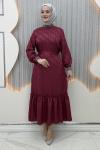 Beyan Elbise Bordo