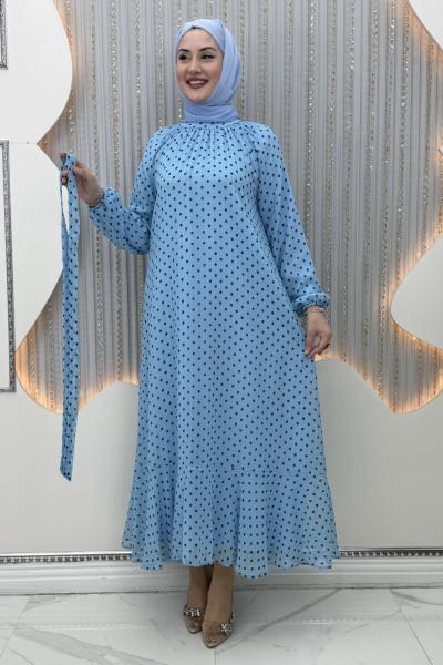Nilşah Elbise Mavi