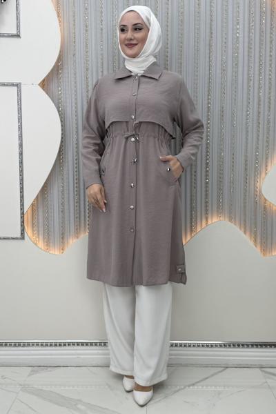 Ayfera Tunik Kap Taş Rengi