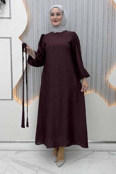 Elvanur Elbise Bordo
