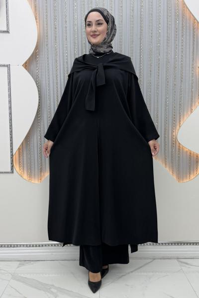 İlaynur Pantolonlu Takım Siyah