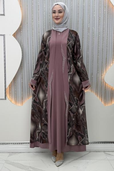 Kumsal Elbiseli Hırka Gül