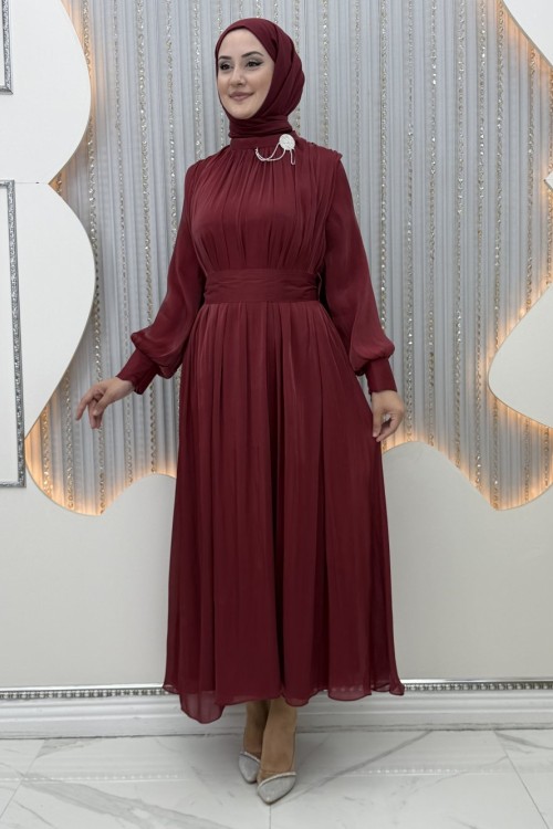 Gülcan Abiye Bordo