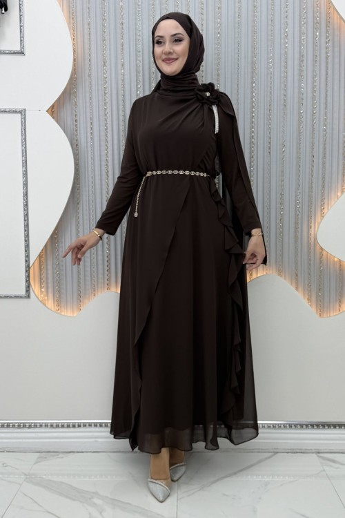 Zeynep Elbise Kahverengi