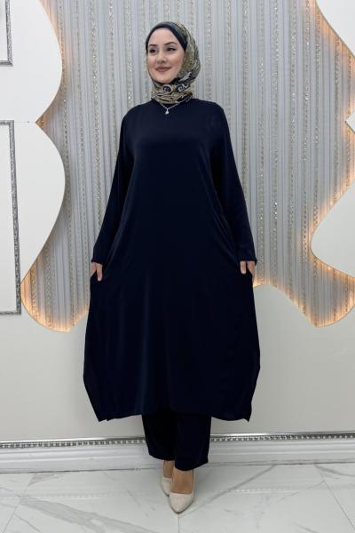 Dilara Pantolonlu Takım  Lacivert