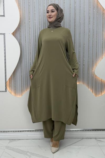 Dilara Pantolonlu Takım  Mint Yeşili