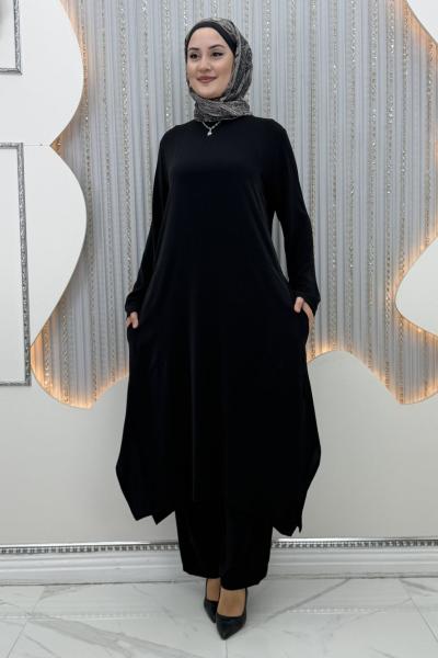 Dilara Pantolonlu Takım  Siyah