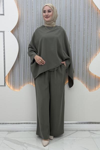 Elisya Pantolonlu Takım  Haki