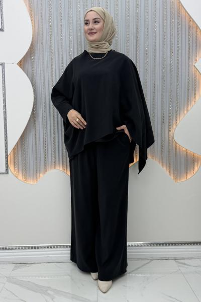 Elisya Pantolonlu Takım  Siyah