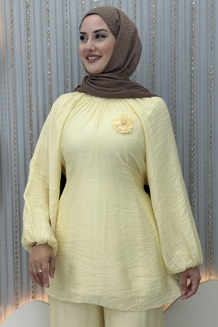Gülhane Pantolonlu Takım Sarı