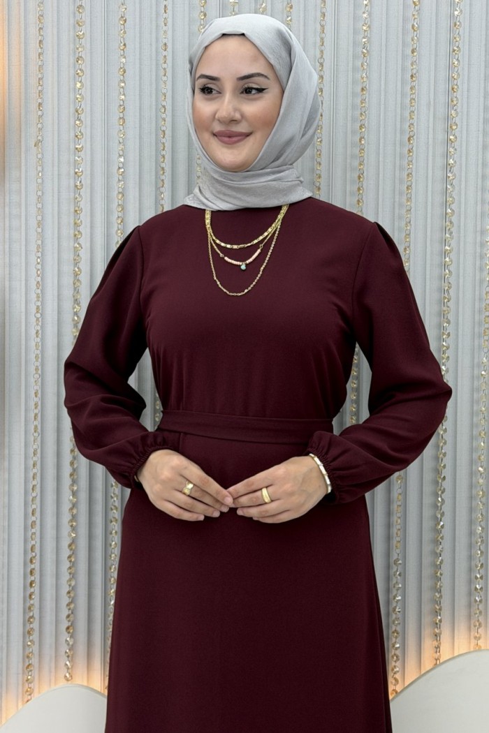 Eylül Elbise Bordo