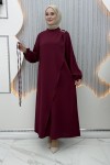 Esila Elbise Bordo
