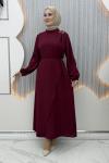 Esila Elbise Bordo